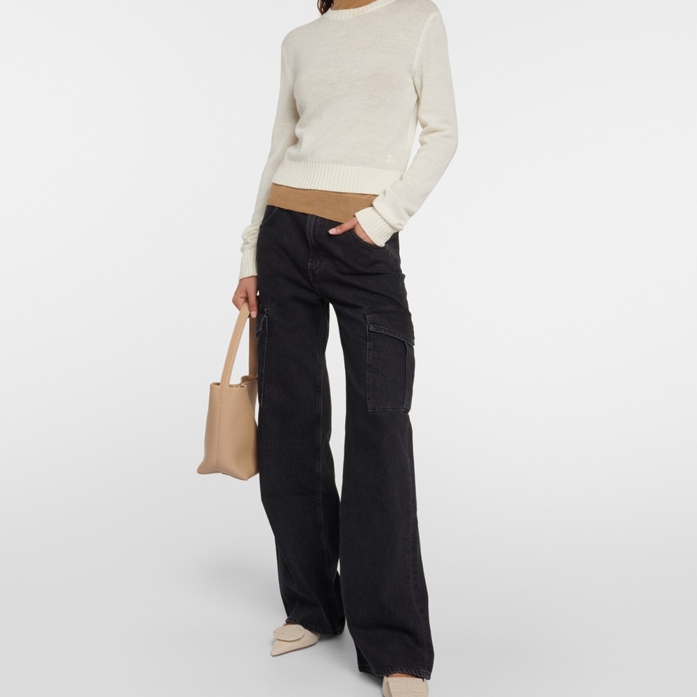 Agolde Minka high-rise denim cargo pants